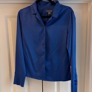 Investments Cobalt Blue Button-Up Shirt